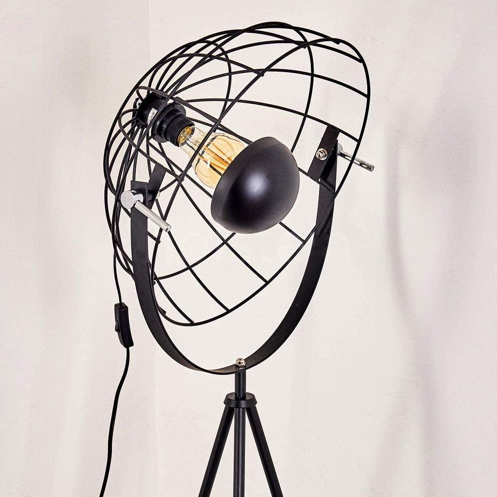 Moon Brut XL Industrial Cinema Floor Lamp V2 Raw Steel Wood E27