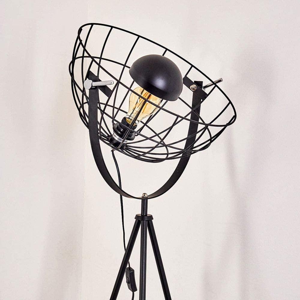 Moon Brut XL Industrial Cinema Floor Lamp V2 Raw Steel Wood E27