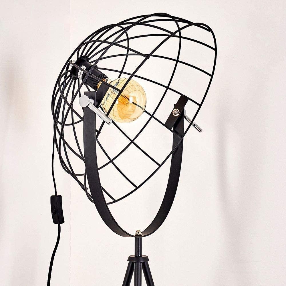 Moon Brut XL Industrial Cinema Floor Lamp Raw Steel Wood E27