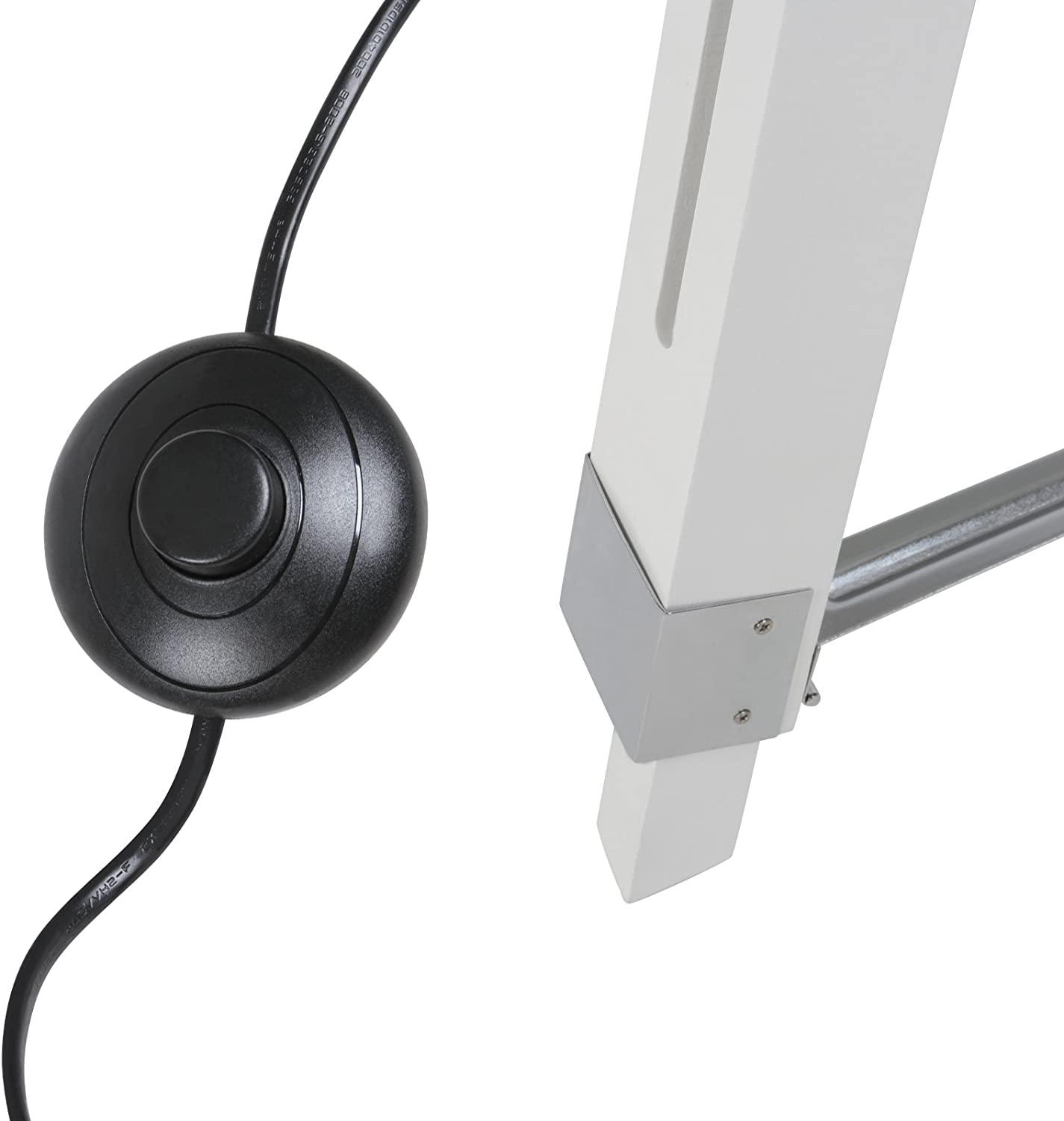 Retro Industrial Cinema Floor Lamp White Base E27 Adjustable