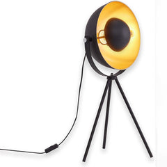 Industrial Cinema Floor Lamp XS Loft Wood Unfinished Metal E27