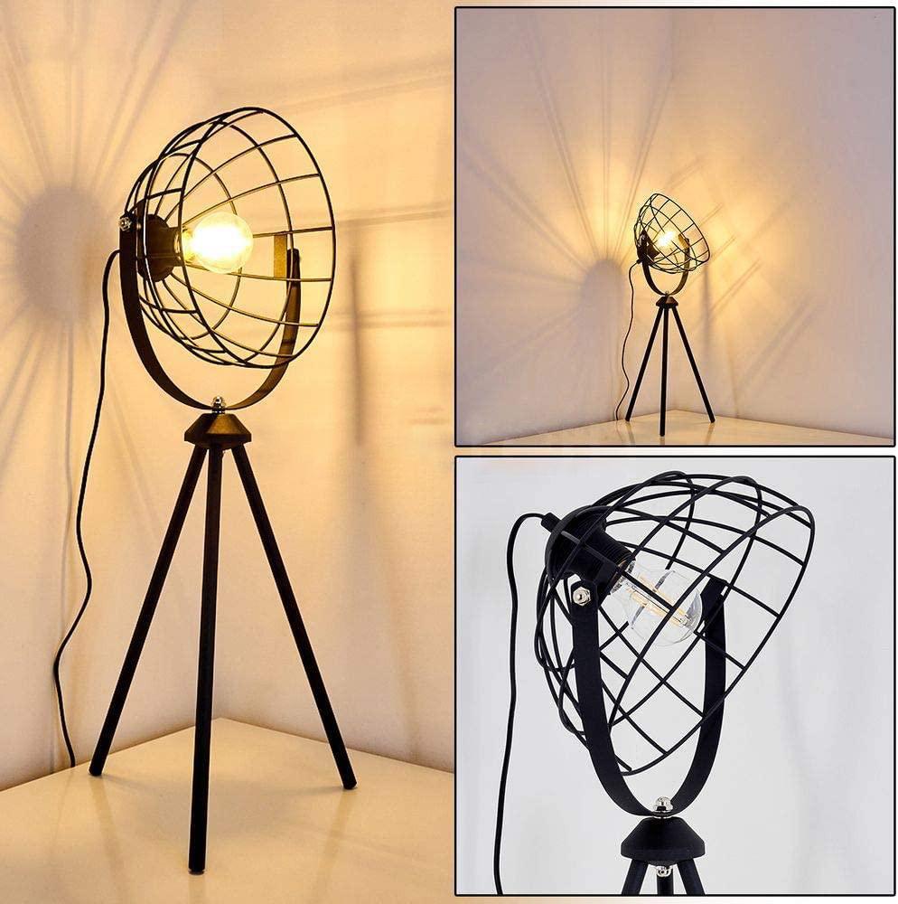 Moon Brut XS Industrial Cinema Floor Lamp Compact Raw Steel Wood E27
