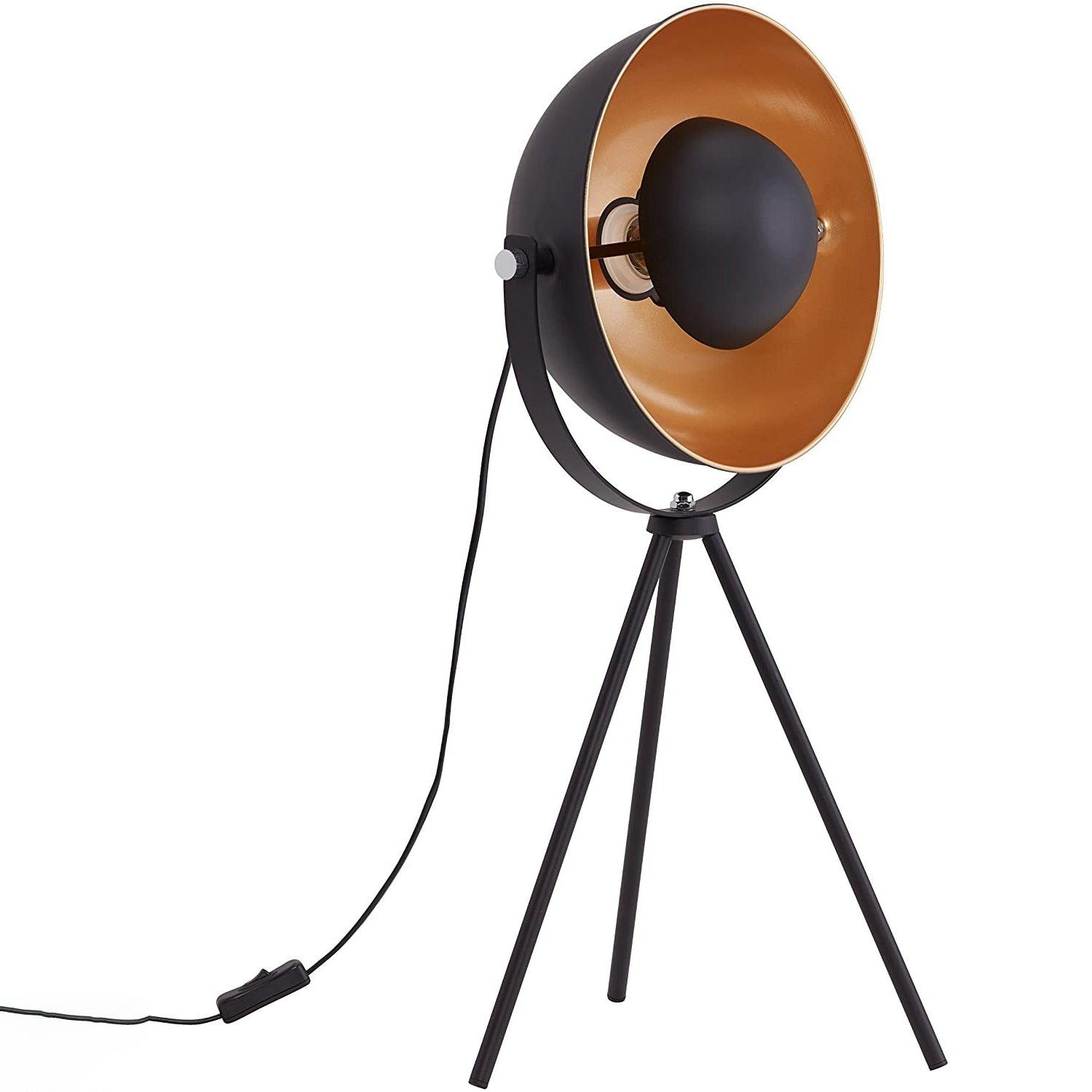 Industrial Cinema Floor Lamp XS Loft Wood Unfinished Metal E27