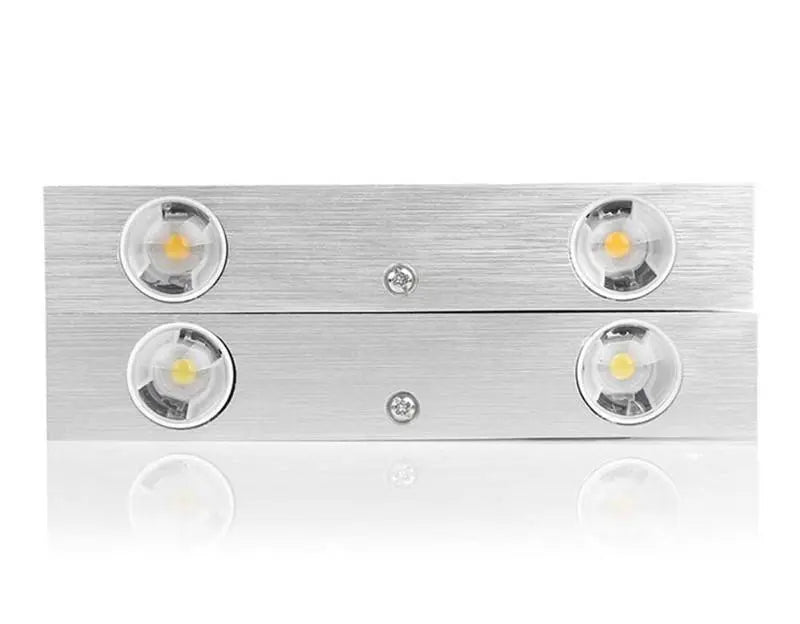 Modern LED Triangular Wall Light Aluminium Crystal 23.5cm