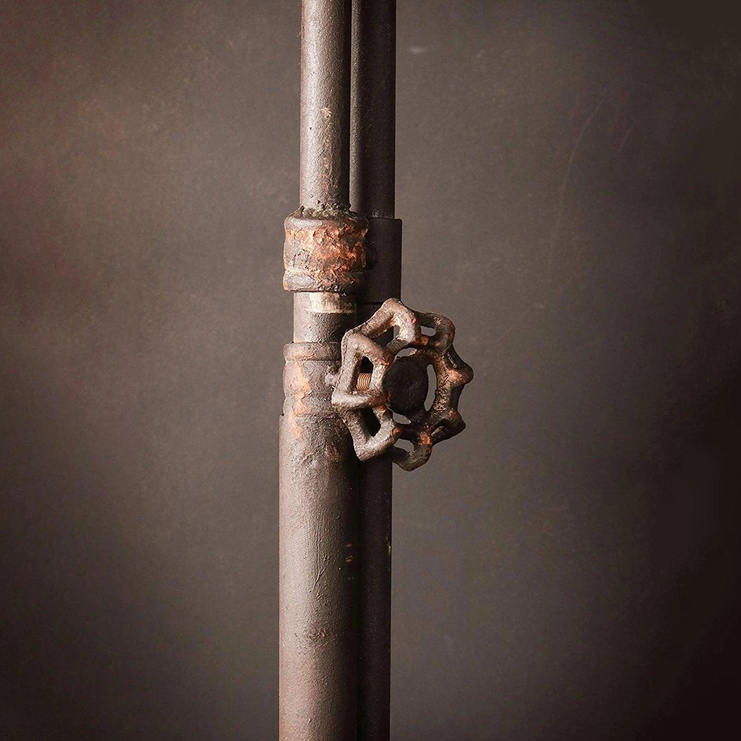 Vintage Industrial Floor Lamp Hand-Aged Metal E27 170 cm