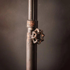 Vintage Industrial Floor Lamp Hand-Aged Metal E27 170 cm