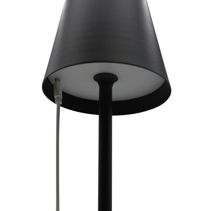 Black Rechargeable Touch Table Lamp 3W CCT 3000K 4000K 6500K