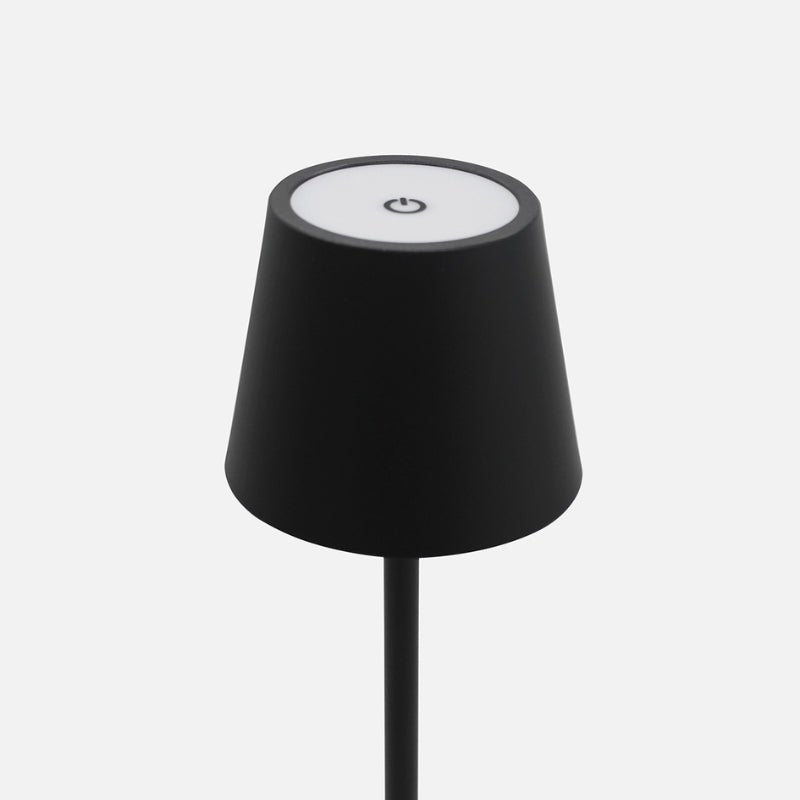 Black Rechargeable Touch Table Lamp 3W CCT 3000K 4000K 6500K