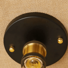 Small Vintage Industrial Ceiling Light E27 Antique Metal Compact