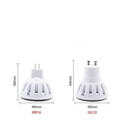 GU10 LED Bulb 3W — 24° Spot or 120° Wide Beam, Warm or Cool White