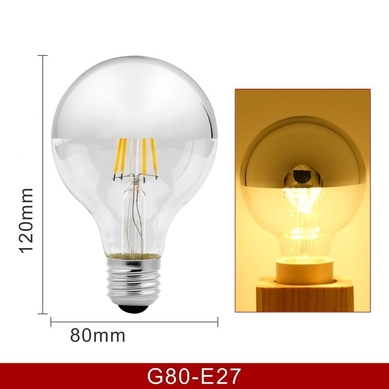 G80 Globe LED Bulb E27 4W Warm White 2700K