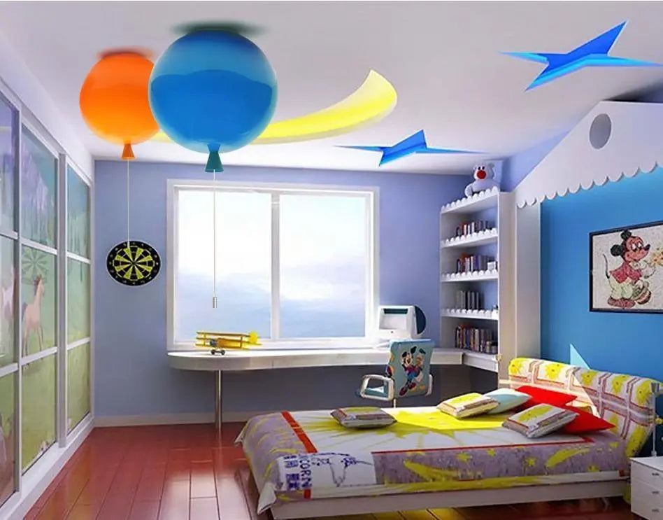 Balloon Ceiling Light Metal Acrylic E27 20 cm 6 Colours