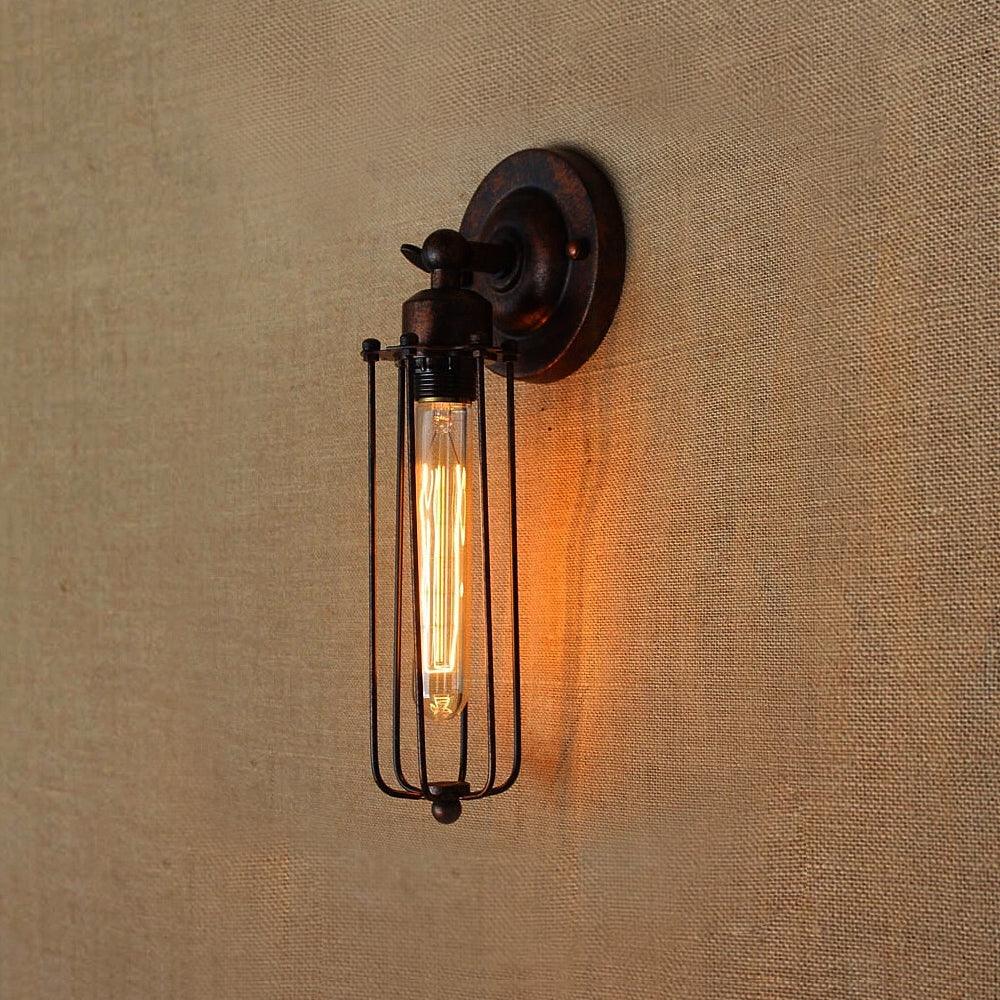 Vintage Industrial Wall Light 180° Adjustable E27 — 4 Versions Patina & Black