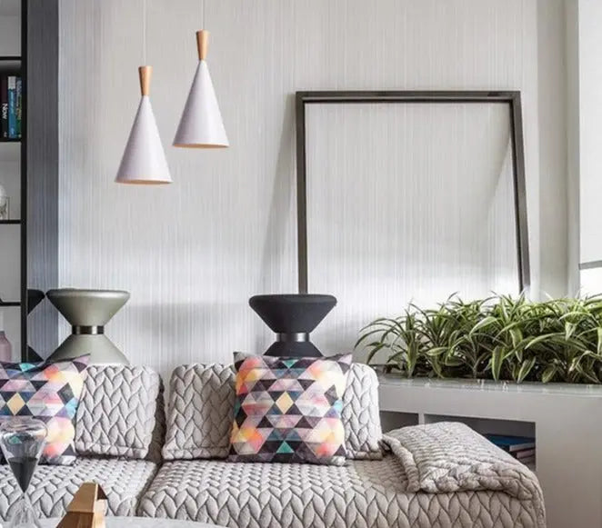 Iron Pendant Light E27 3 Shapes Lantern Funnel Cone