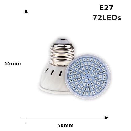 E27 Dimmable LED Bulb — 36, 54 or 72 LEDs, Trailing Edge Dimmer Compatible