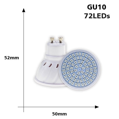 GU10 LED Spotlight Bulb Dimmable — 36, 54 or 72 LED