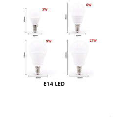 E14 LED Globe Bulb 3W–12W Warm & Cool White