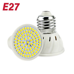 Pack of 10 LED Bulbs — E27, E14 or GU10 — 48, 60 or 80 LEDs