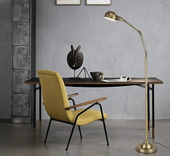Simple Industrial Floor Lamp — Metal, On/Off Switch, 150 cm