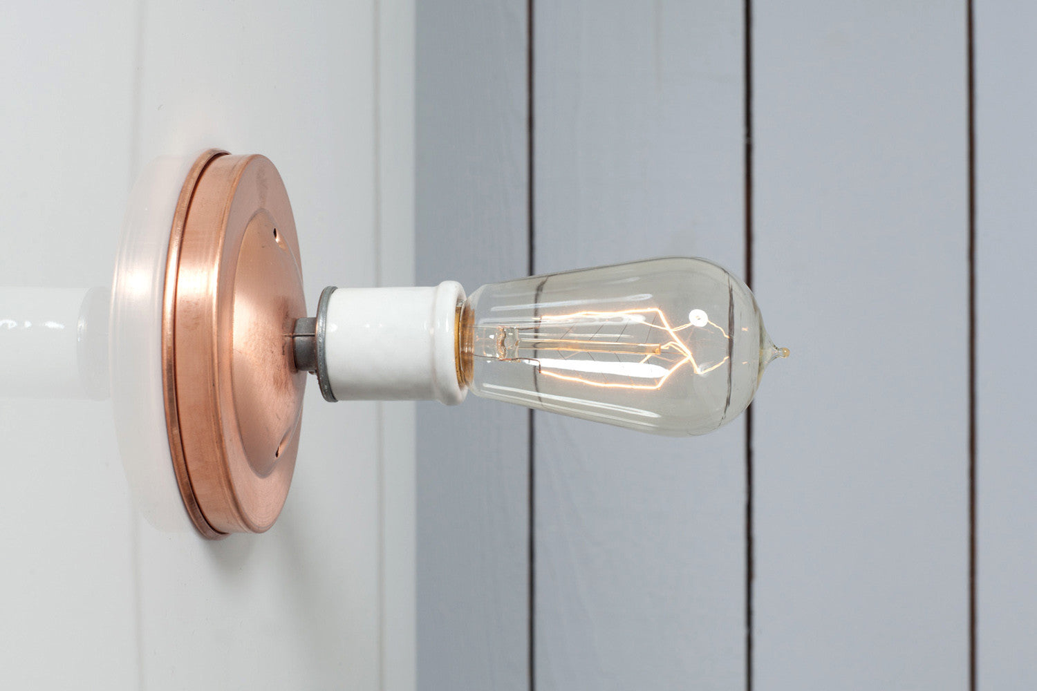 Copper Wall & Ceiling Light Bare Bulb E27 H13cm