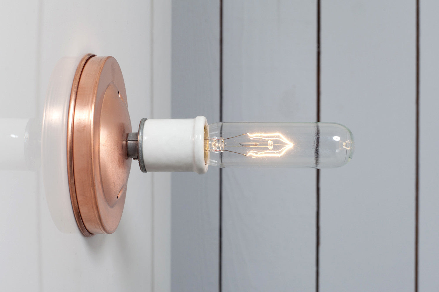 Copper Wall & Ceiling Light Bare Bulb E27 H13cm
