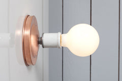 Copper Wall & Ceiling Light Bare Bulb E27 H13cm