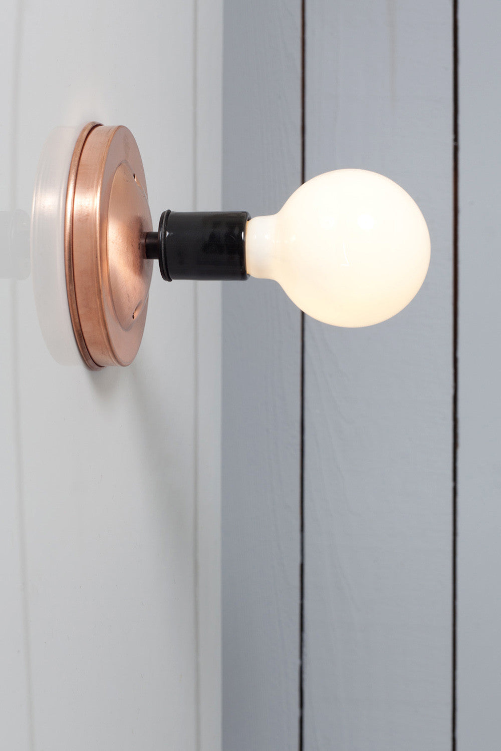 Copper Wall & Ceiling Light Bare Bulb E27 H13cm