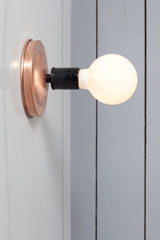 Copper Wall & Ceiling Light Bare Bulb E27 H13cm