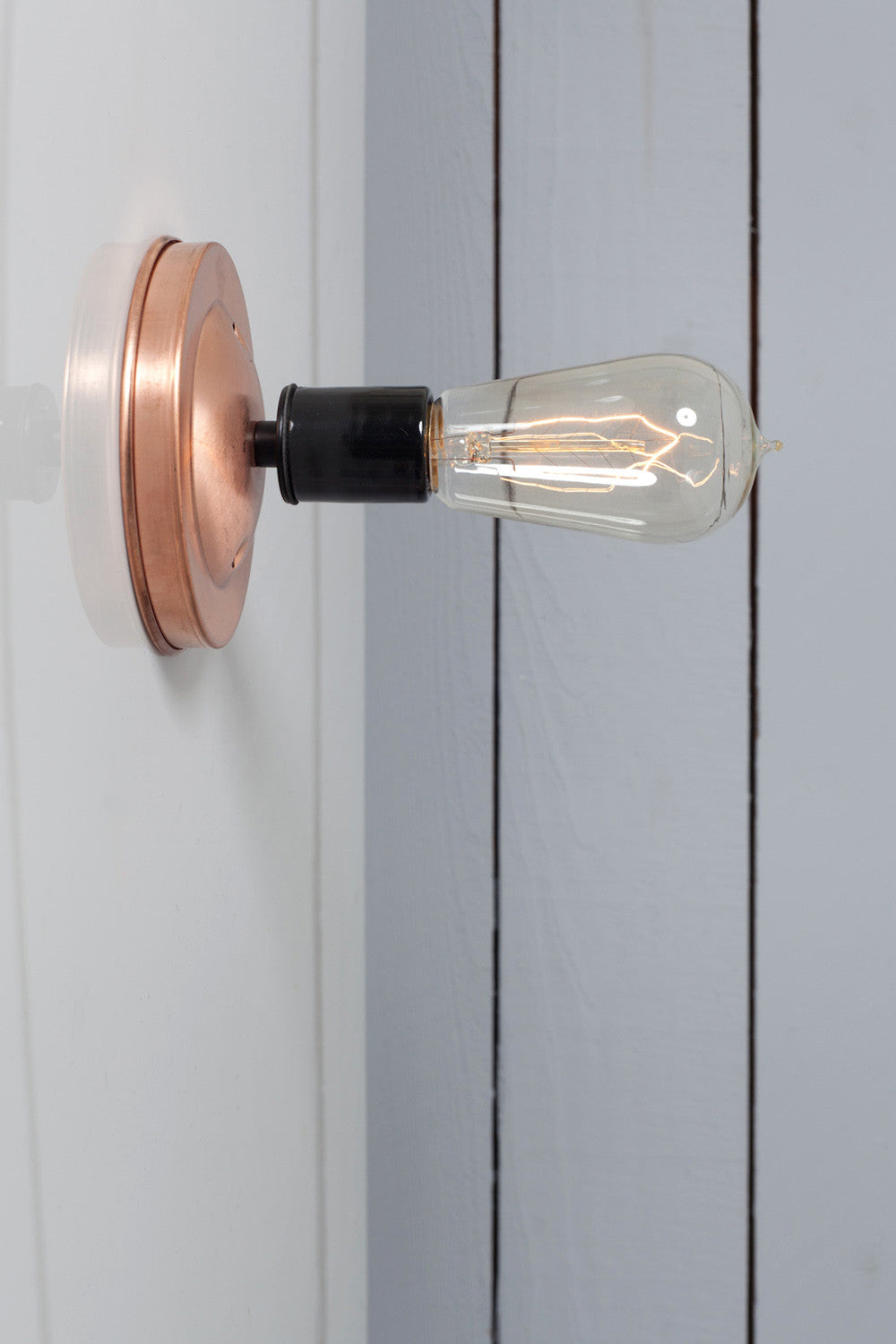 Copper Wall & Ceiling Light Bare Bulb E27 H13cm