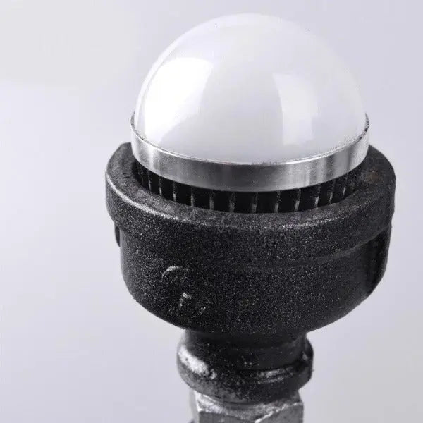 Industrial Pipe Table Lamp E27 Steel Grey