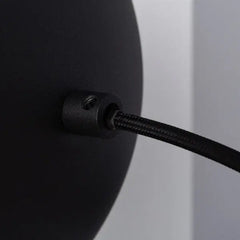 Retro Cinema Table Lamp Black Metal Gold Dome Shade E27