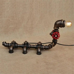 Industrial Wire Frame Table Lamp Bronze E27 60W