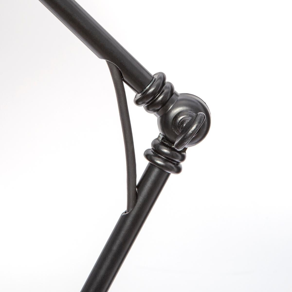 Vintage Adjustable Desk Lamp Articulated Arm Cement Base E27 Black Grey