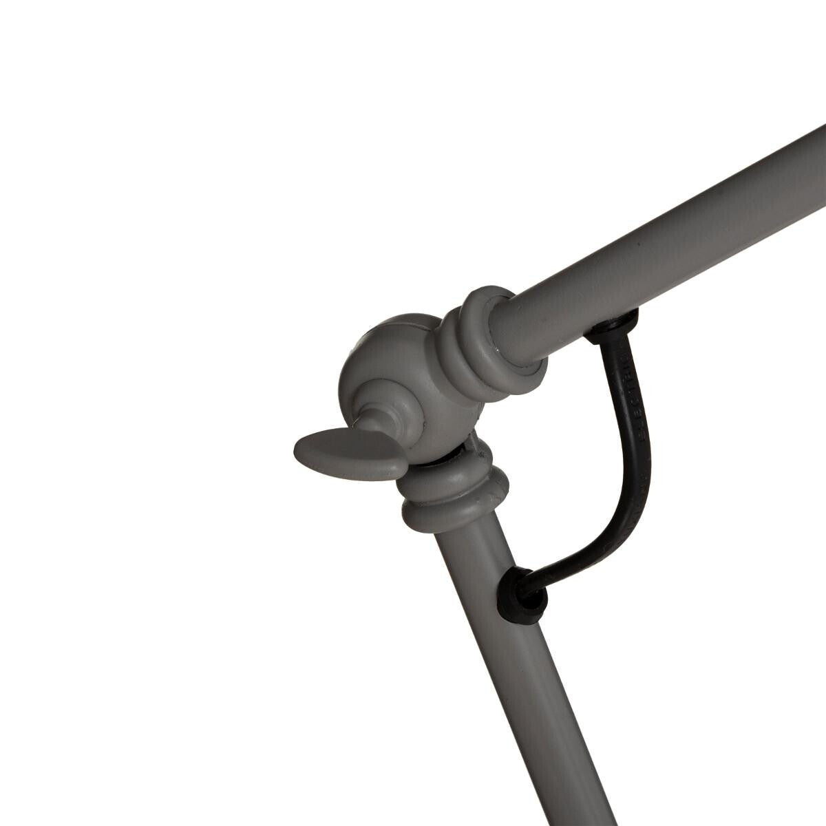 Vintage Adjustable Desk Lamp Articulated Arm Cement Base E27 Black Grey