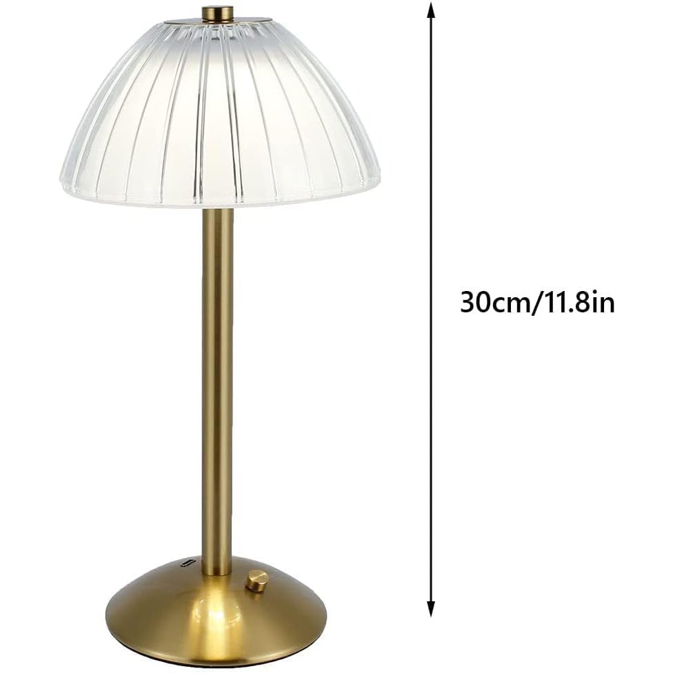 Vintage Italian Desk Lamp Cordless USB Rechargeable 3 Colour Temps Touch Dimmer