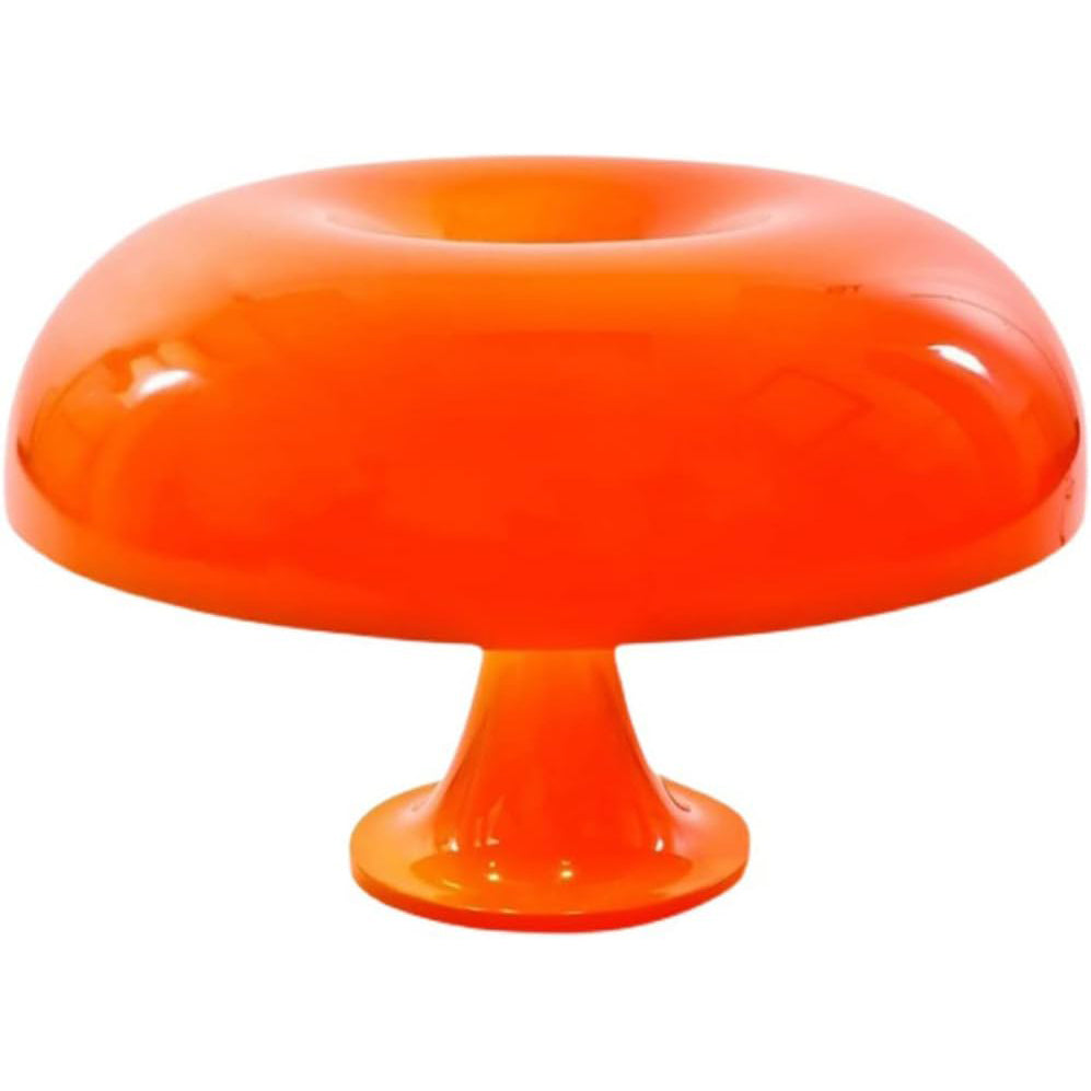 Vintage Orange Desk Lamp Mushroom Shape Acrylic Shade E27 Max 40W