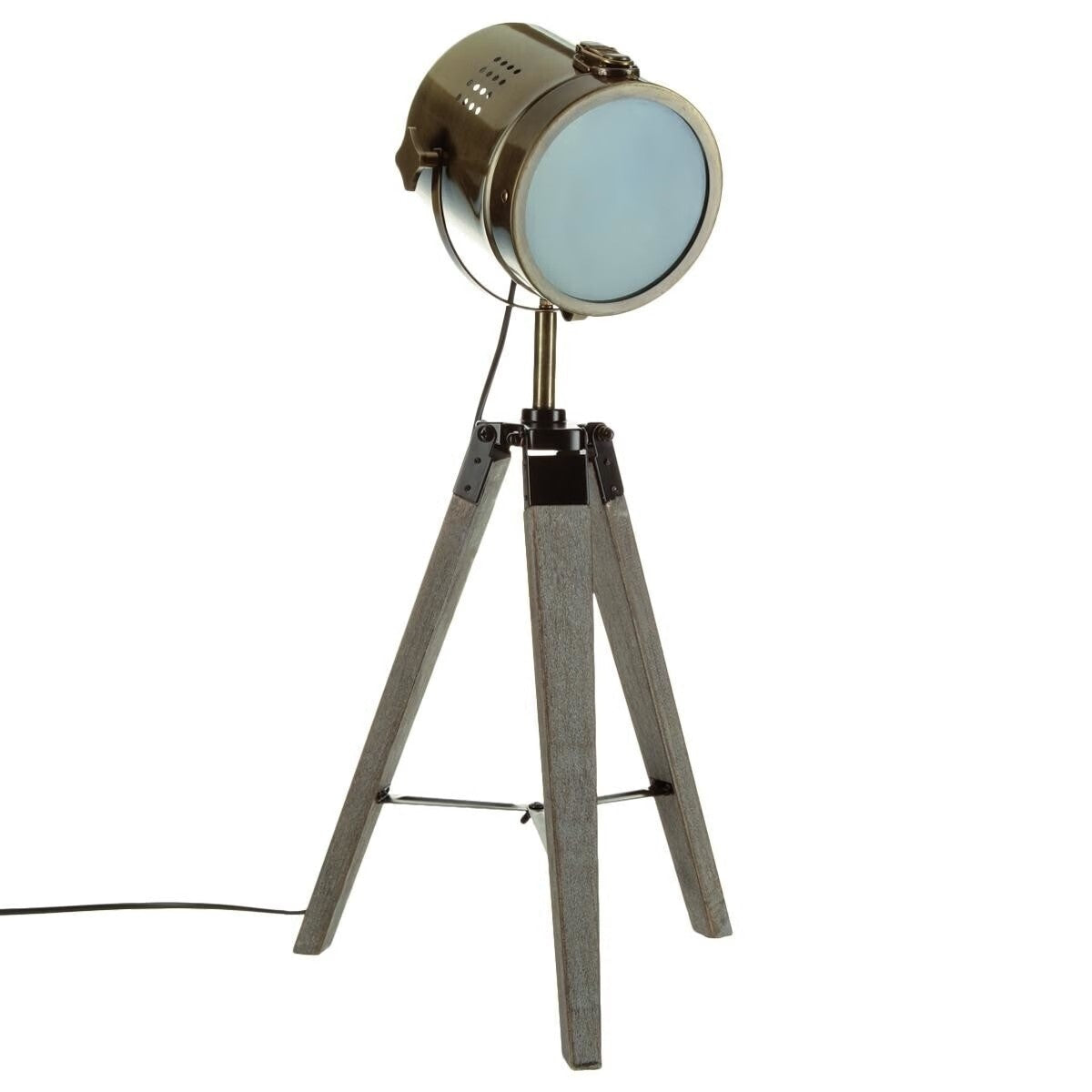 Desk Projector Lamp Adjustable Focused Beam Brass or Chrome Finish