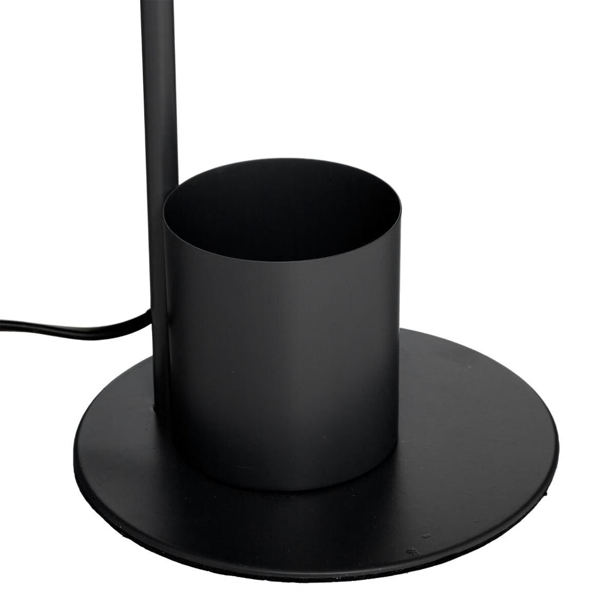 Industrial Spot Desk Lamp, E14, Black Iron, Pencil Holder Base, 34cm