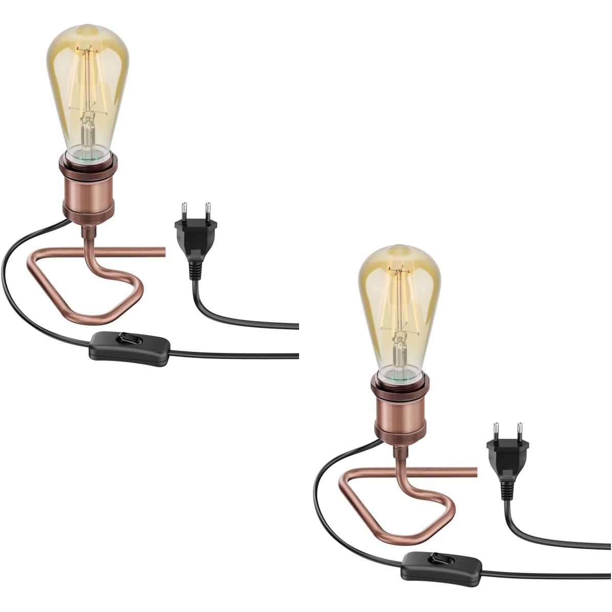 Bronze Desk Lamp Aluminium Body E27 Max 40W On/Off Switch