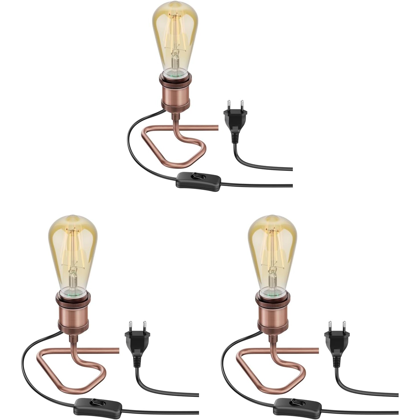 Bronze Desk Lamp Aluminium Body E27 Max 40W On/Off Switch