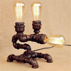 Industrial Pipe Table Lamp Bronze E27