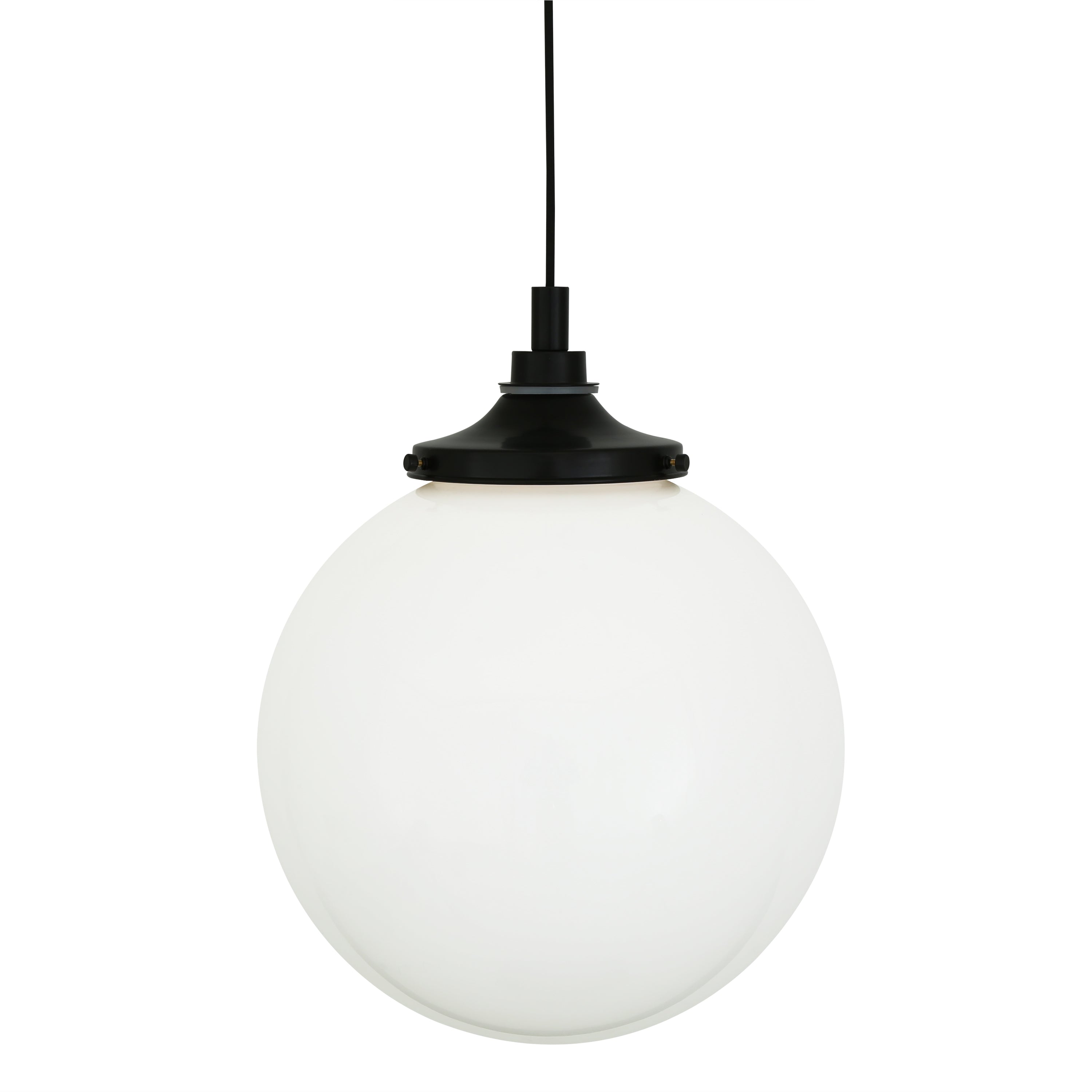 Opal Glass Globe Pendant Light IP44 Brass Gallery 20–35cm 7 Finishes