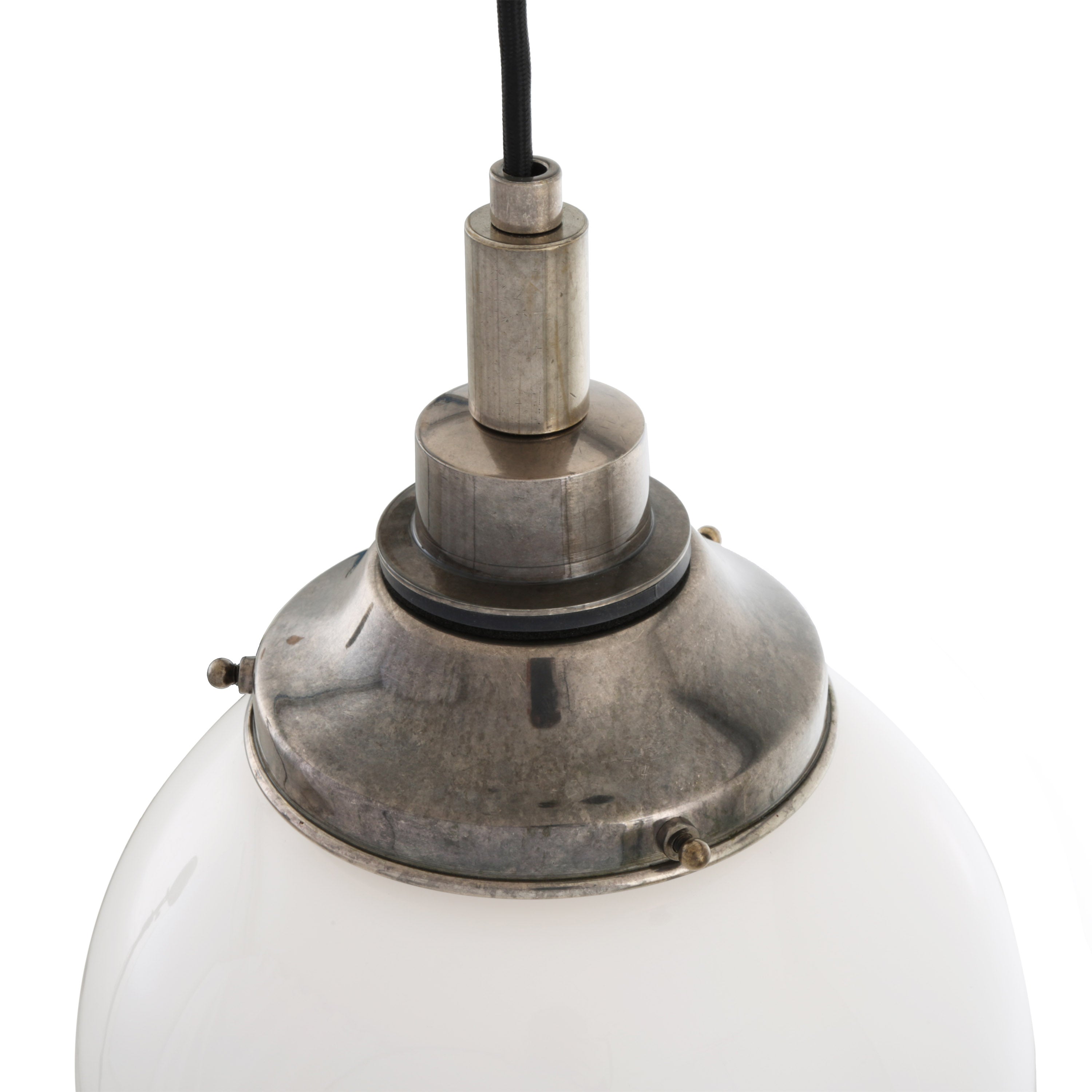 Opal Glass Globe Pendant Light IP44 Brass Gallery 20–35cm 7 Finishes