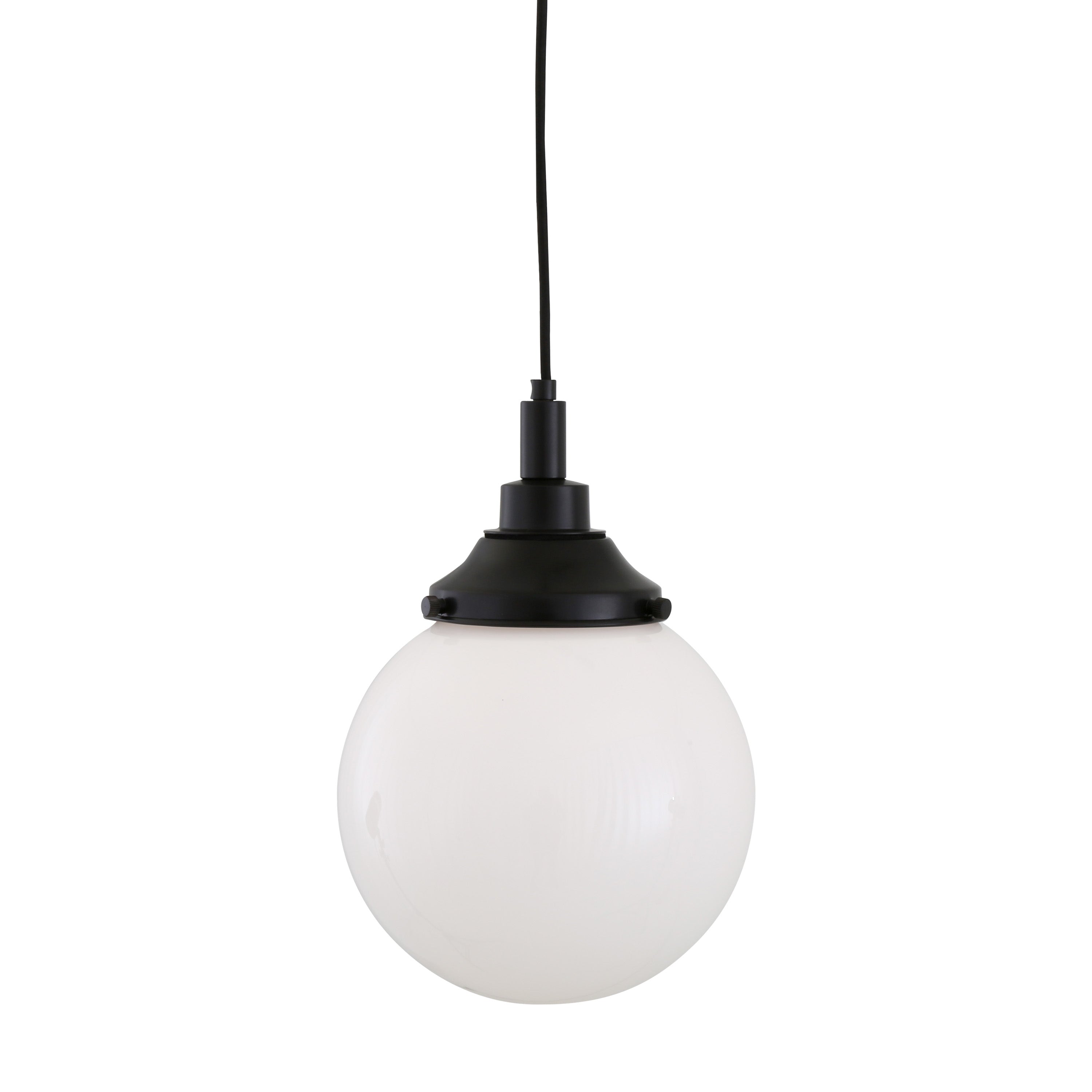 Opal Glass Globe Pendant Light IP44 Brass Gallery 20–35cm 7 Finishes