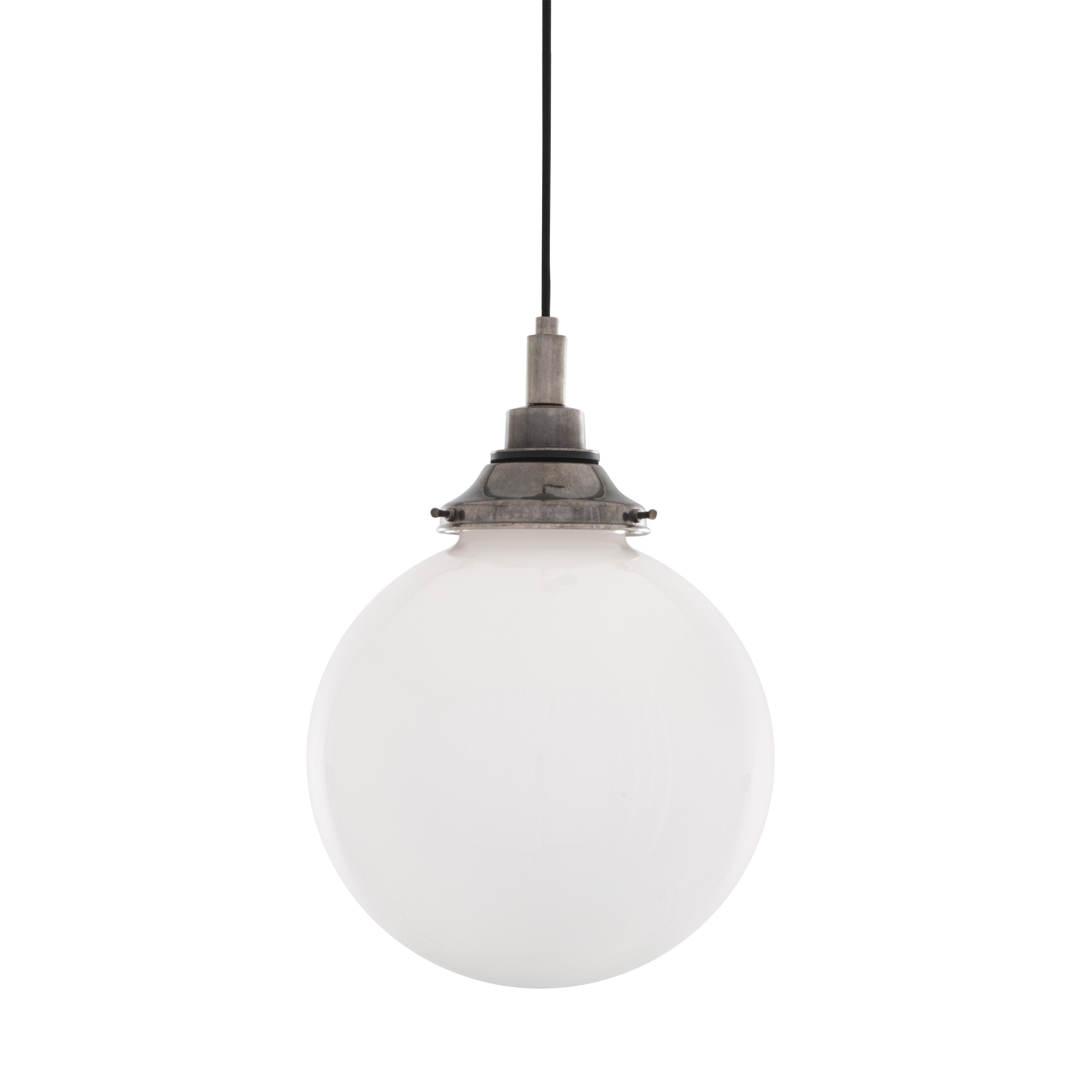 Opal Glass Globe Pendant Light IP44 Brass Gallery 20–35cm 7 Finishes