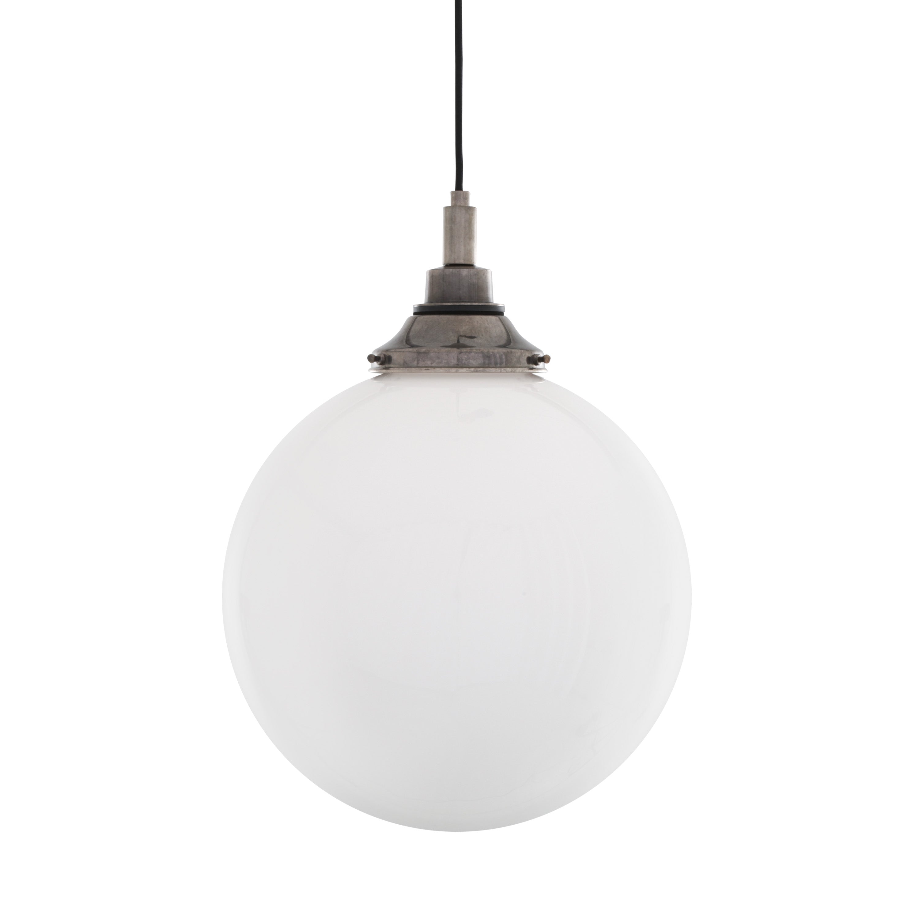 Opal Glass Globe Pendant Light IP44 Brass Gallery 20–35cm 7 Finishes