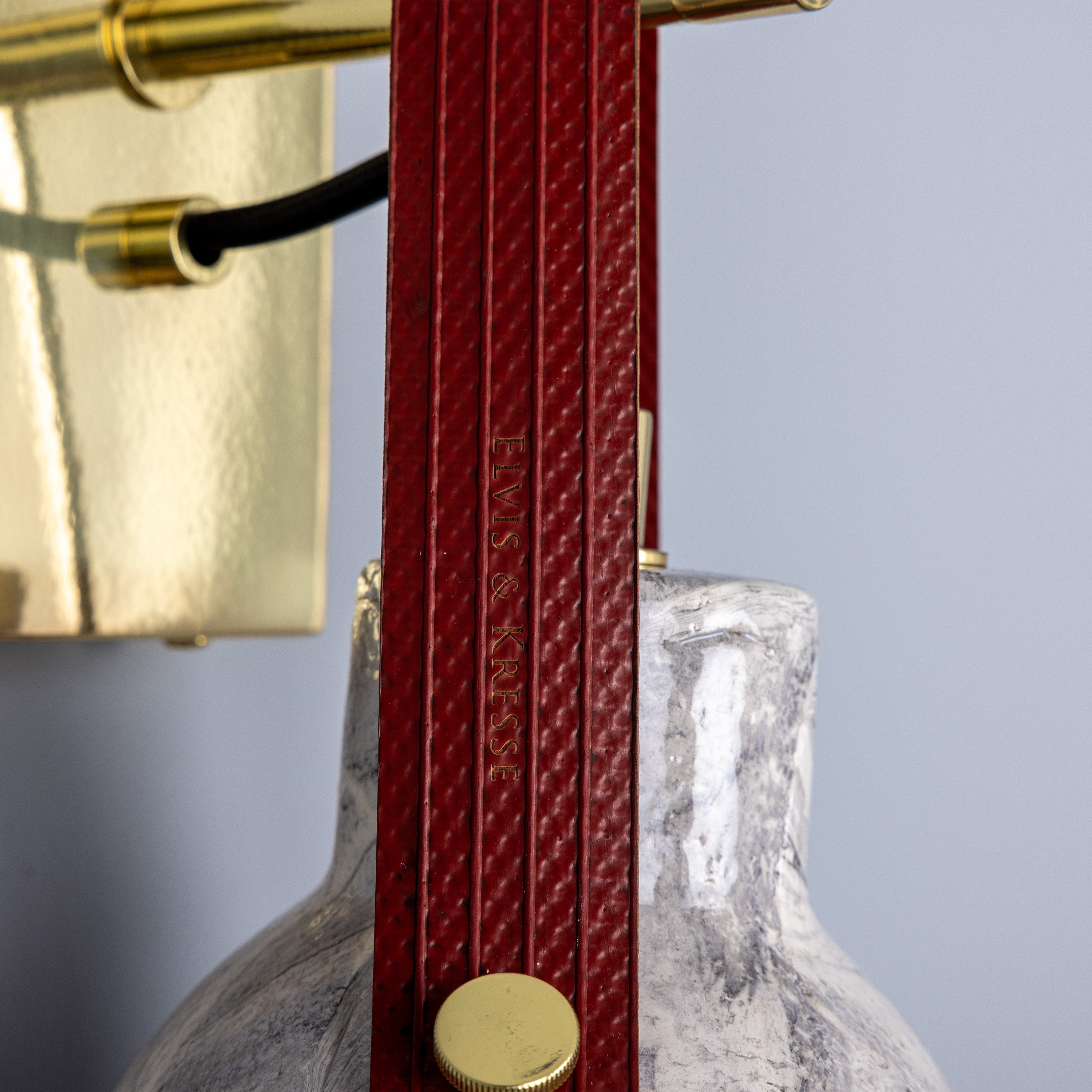 Bell Ceramic Wall Light Fire-Hose Strap E27 H26cm 5 Colours 5 Finishes