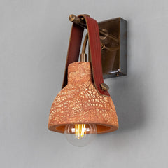 Bell Ceramic Wall Light Fire-Hose Strap E27 H26cm 5 Colours 5 Finishes