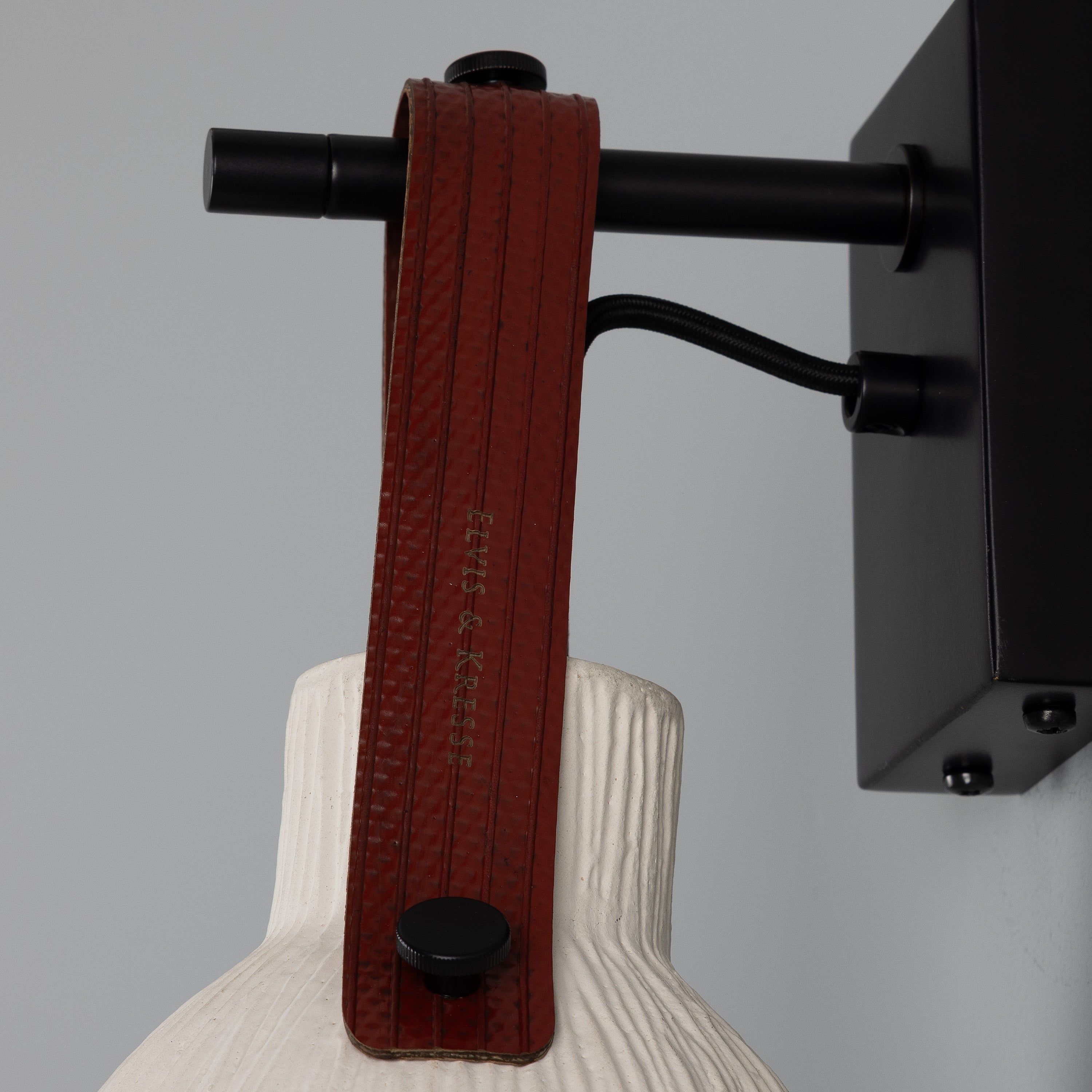 Bell Ceramic Wall Light Fire-Hose Strap E27 H26cm 5 Colours 5 Finishes