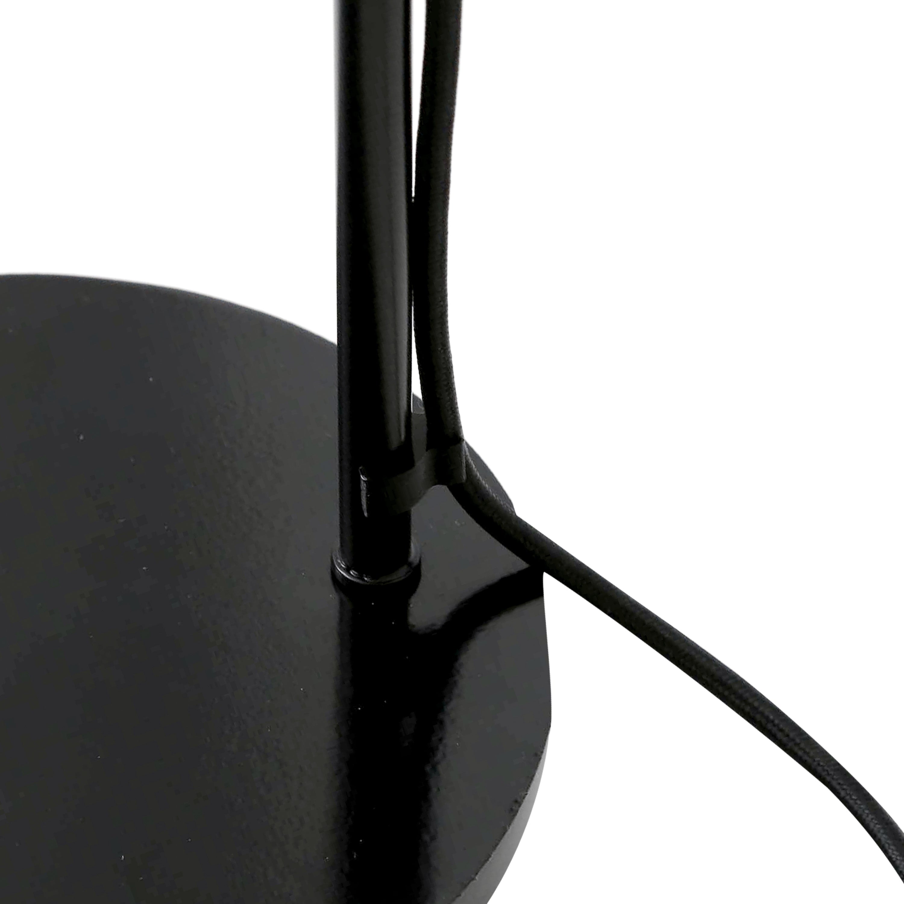 Mid-Century Brass Floor Lamp GU10 Tapered Steel H147cm Plug-In 2 Finishes